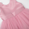 Flower Girl Dress Satin Ball Gown for Wedding Party with Bowknot