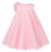 Flower Girl Dress A-Line Tulle Tutu for Wedding Birthday Party with Bow-Knot