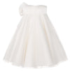 Flower Girl Dress A-Line Tulle Tutu for Wedding Birthday Party with Bow-Knot