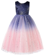 Flower Girl Dress Sparkle Ball Gown Bridesmaid Tulle Dresses for Wedding Birthday Party Pageant