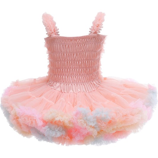 Little Girls Sleeveless Tutu Princess Dress Party Birthday Outfit for Toddlers