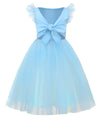 Toddler Girl Tulle Tutu Dress Tie Back Casual Party Outfit for Girls