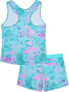 Girls Swimsuit Two-Piece Tankini Swimwear with Boyshorts