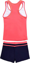 Girls Swimsuit Two-Piece Tankini Swimwear with Boyshorts