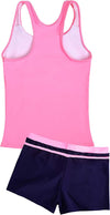 Girls Swimsuit Two-Piece Tankini Swimwear with Boyshorts